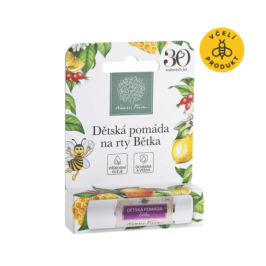 901389 Pomáda na rty dětská Bětka 4,2 g   NOBILIS TILIA-1
