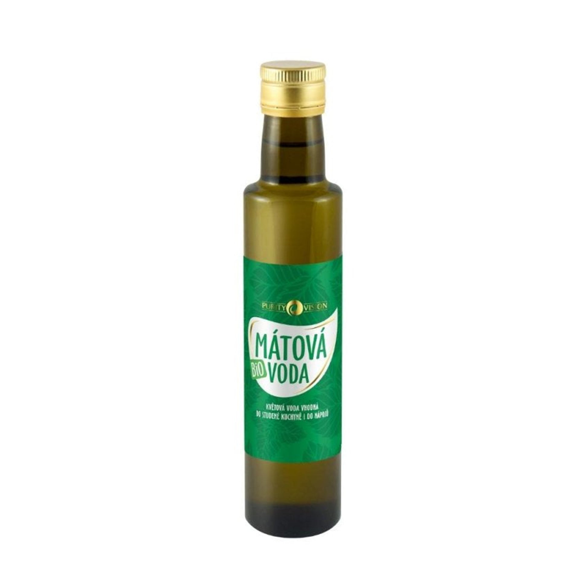 901507 Voda mátová v tmavé lahvičce 250 ml BIO   PURITY VISION-1