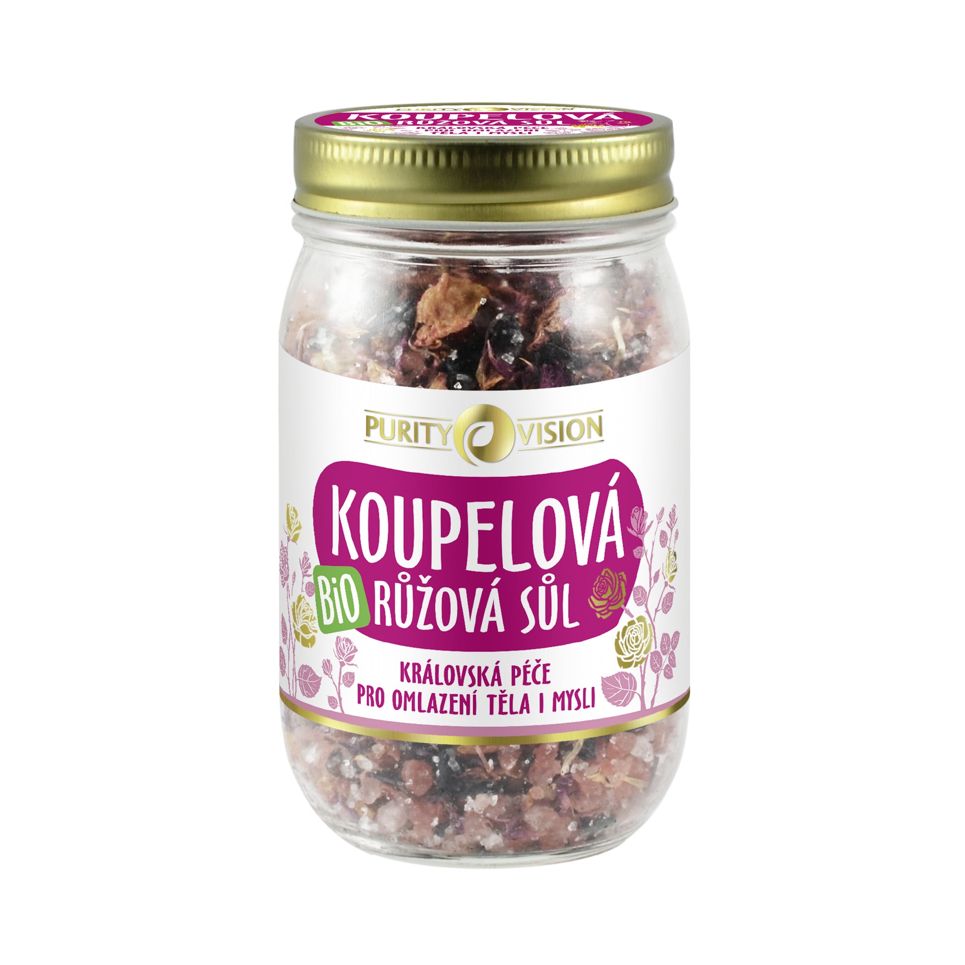 901532 Sůl koupelová růžová 400 g BIO   PURITY VISION -1
