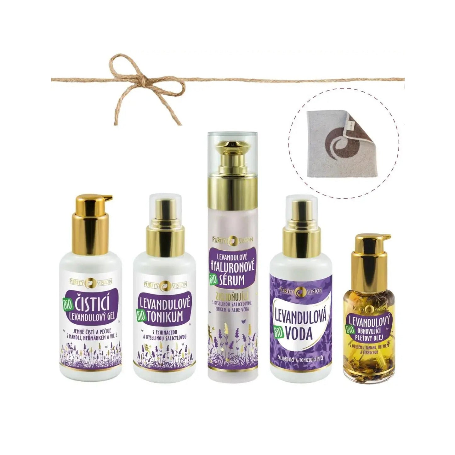 901542 Sada Levandulový rituál v péči o pleť 5 + 1 ks BIO   PURITY VISION -1