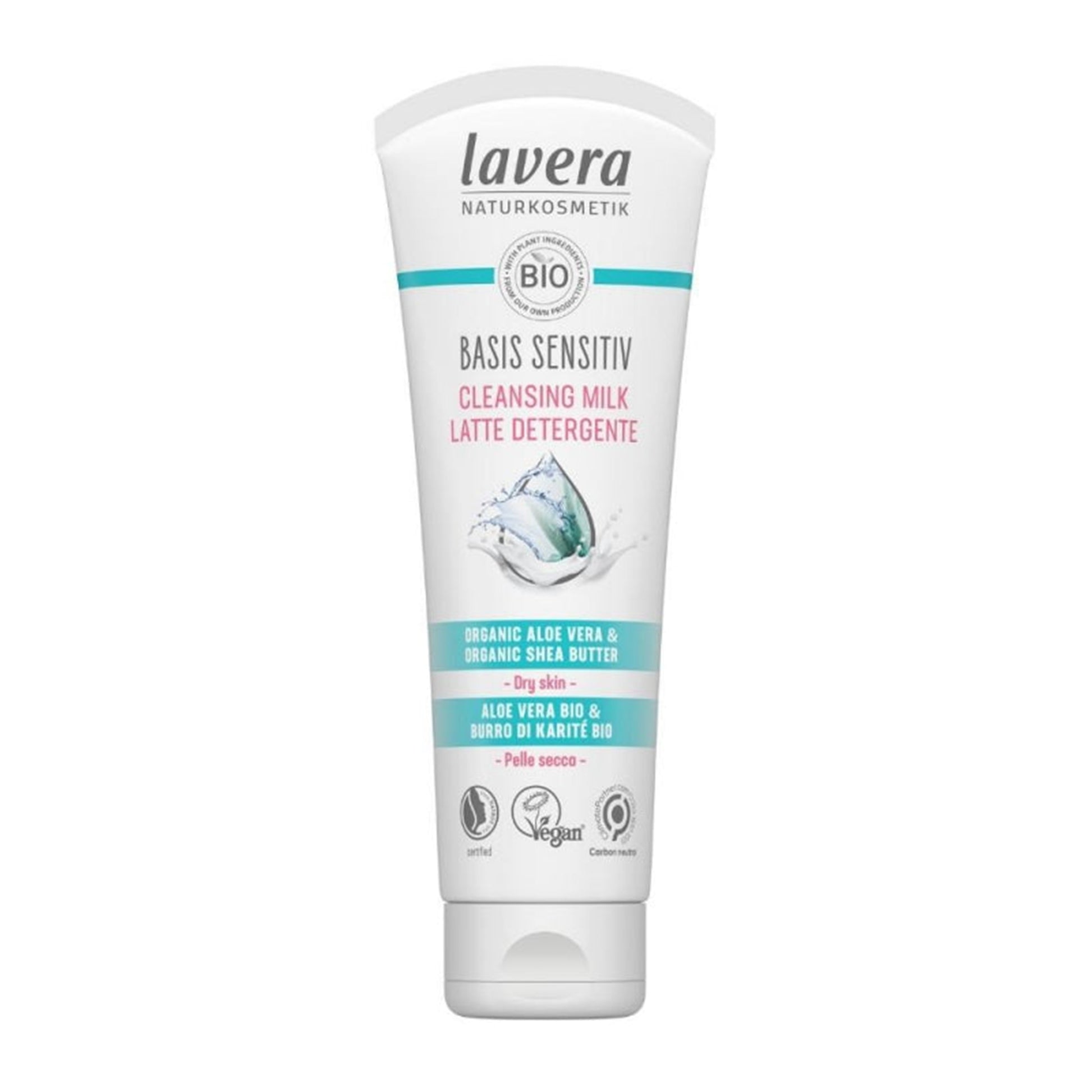 901700 Mléko jemné čisticí pleťové Basis Sensitive 125 ml   LAVERA-1