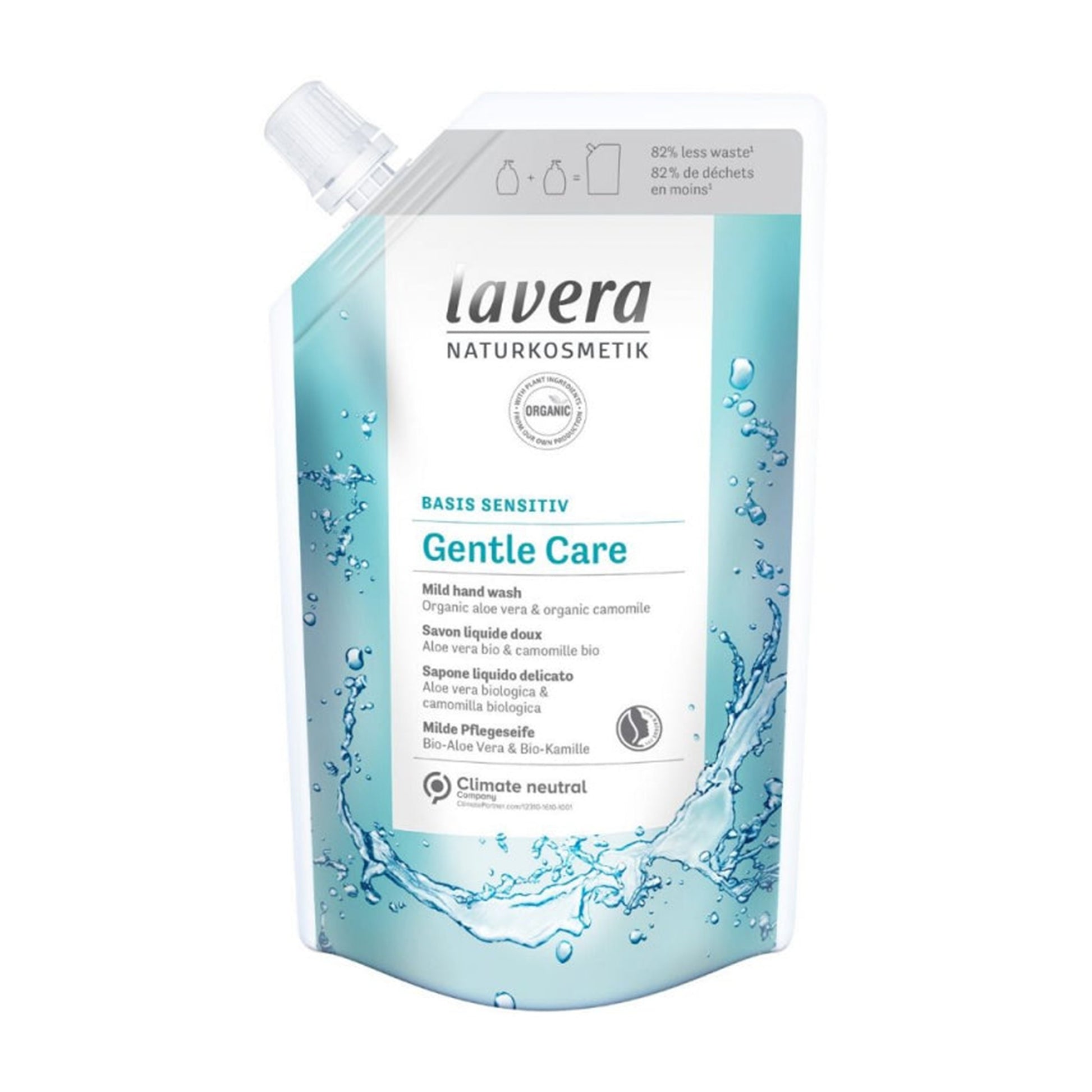 901702 Mýdlo jemné tekuté na ruce Basis Sensitive náhradní náplň 500 ml   LAVERA-1