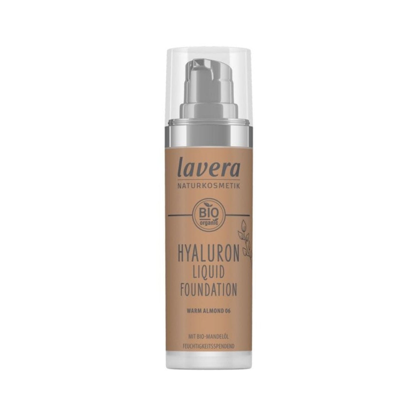 901713 Make-up lehký tekutý s kyselinou hyaluronovou 06 Warm Almond 30 ml   LAVERA-1