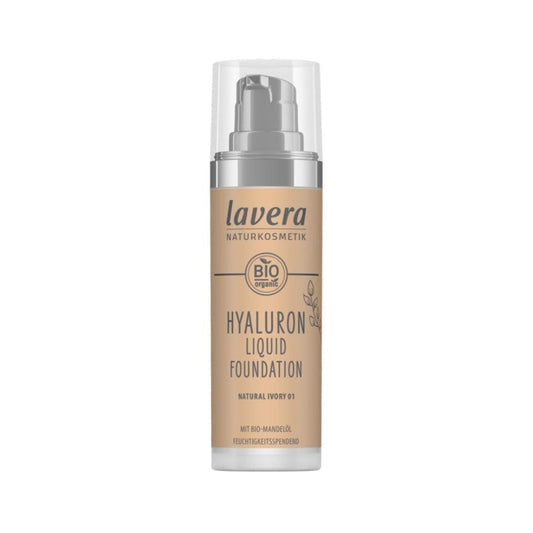 901716 Make-up lehký tekutý s kyselinou hyaluronovou 01 Natural Ivory 30 ml   LAVERA-1