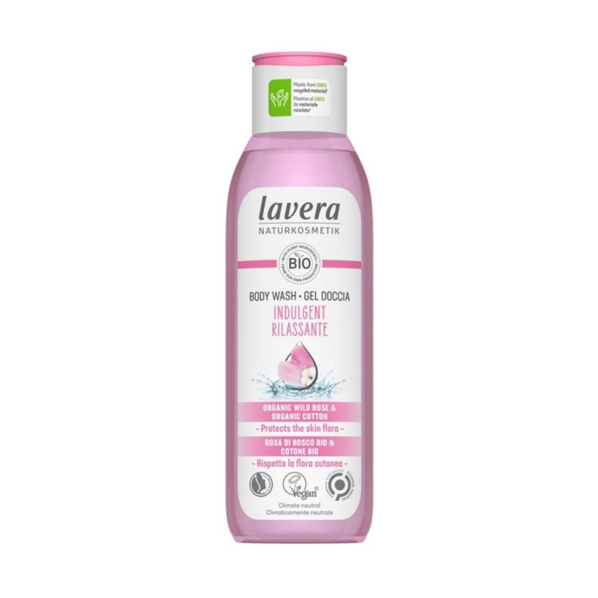 901720 Gel pečující sprchový s divokou růží 250 ml   LAVERA-1