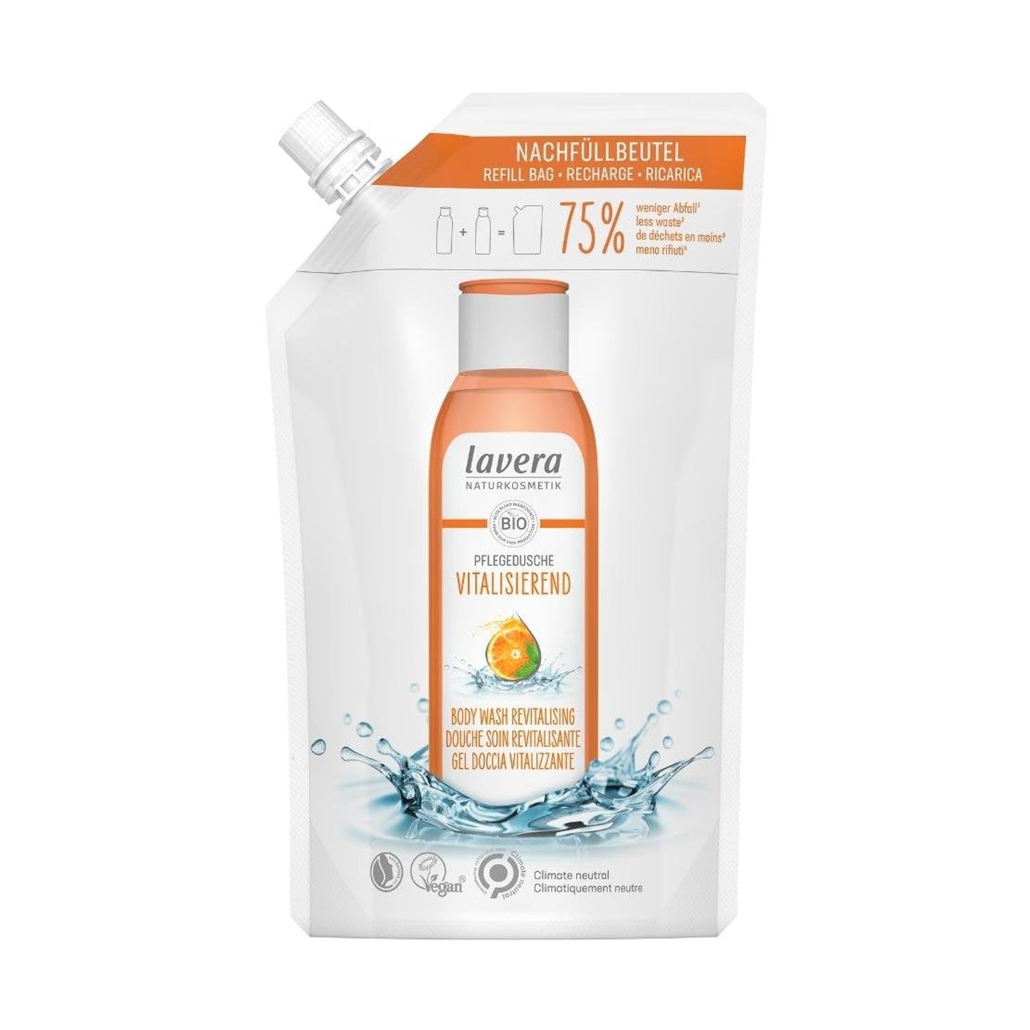 901725 Gel sprchový revitalizující s pomerančovo-mátovou vůní 500 ml   LAVERA -1