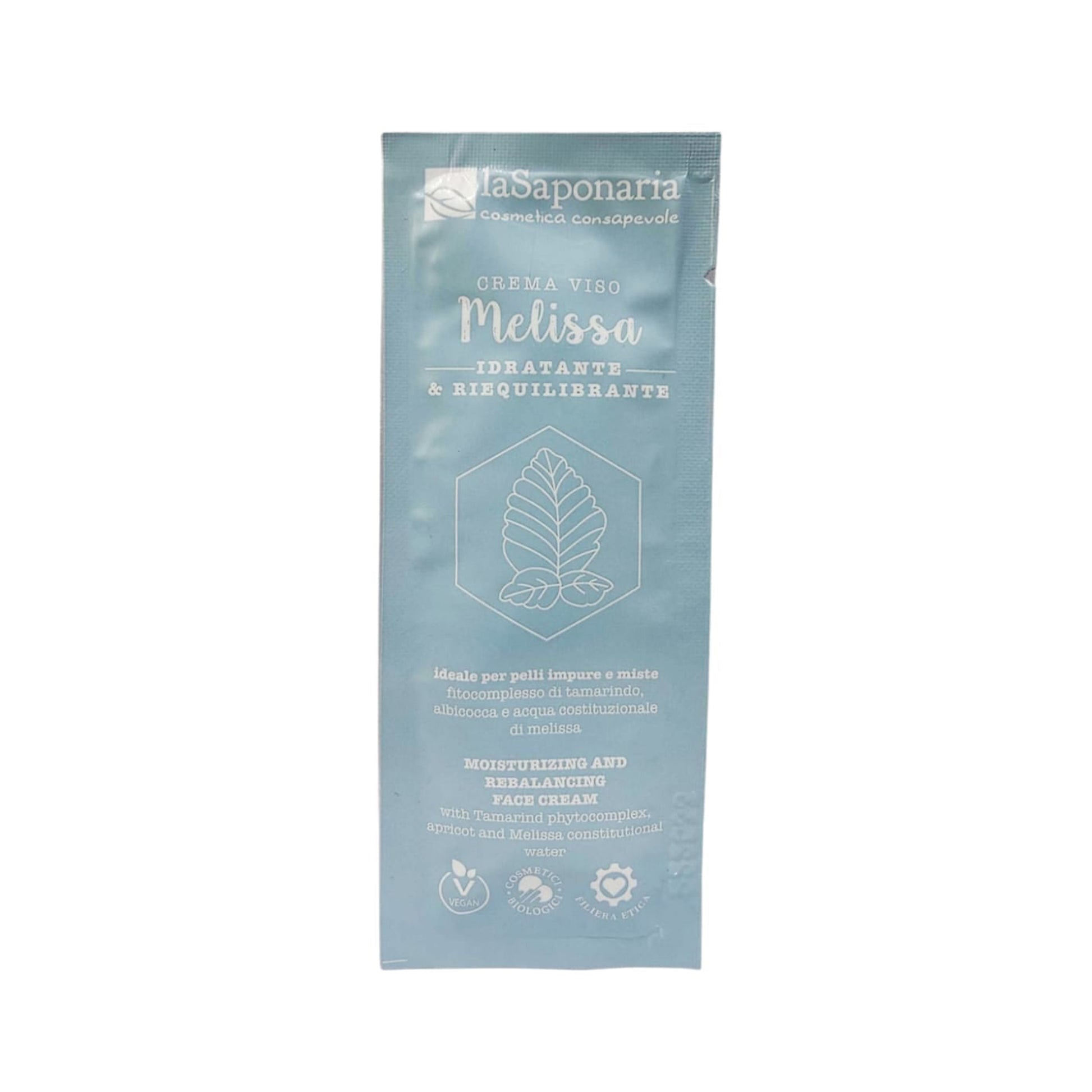 901847 Krém bioaktivní pleťový pro hydrataci s meduňkou - vzorek 3 ml BIO   LA SAPONARIA-1