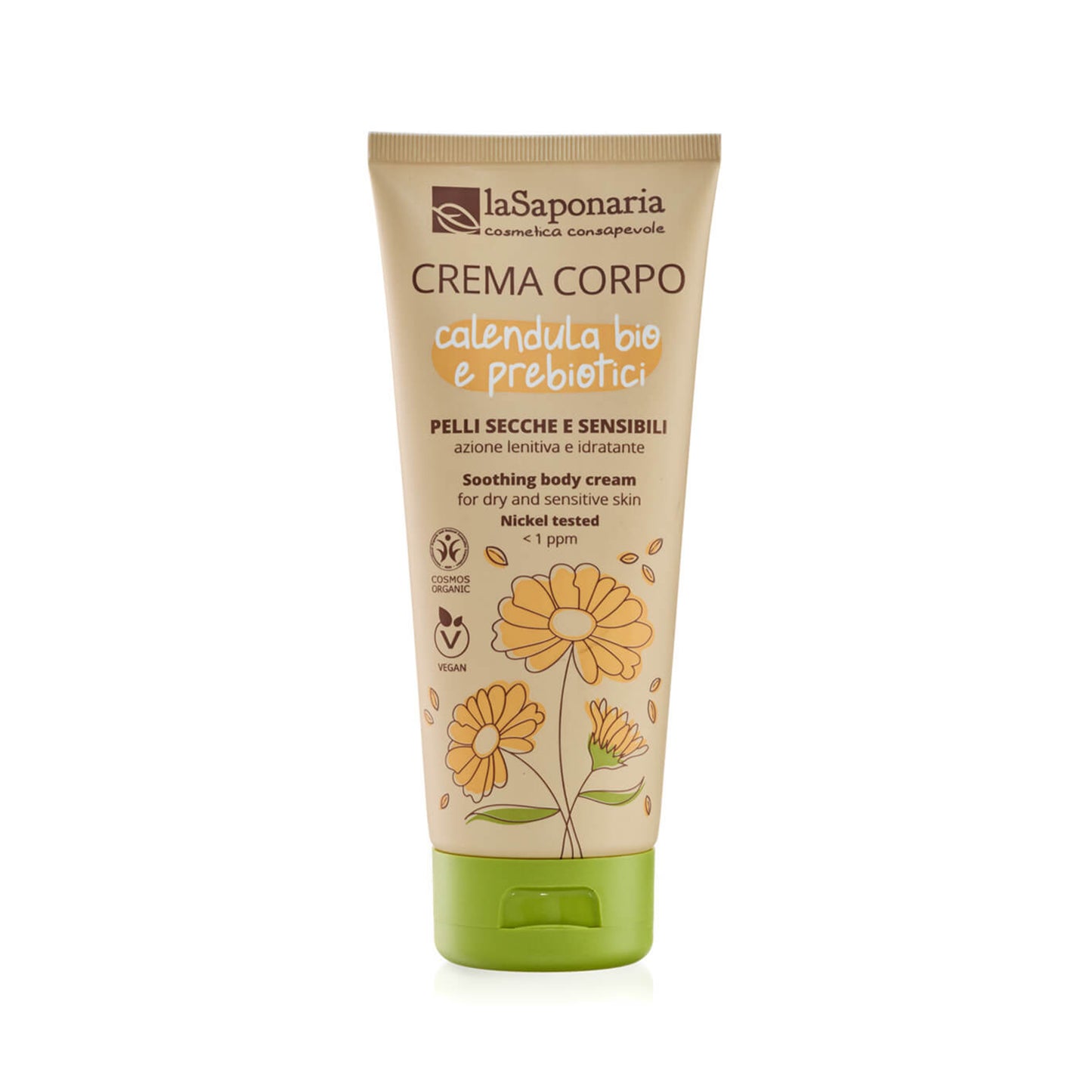 901870 Krém tělový s měsíčkem a prebiotiky pro citlivou pleť 200 ml BIO   LA SAPONARIA-1