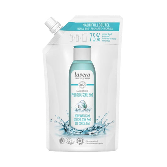 901881 Gel sprchový na tělo a vlasy Sensitive 2v1 500 ml   LAVERA-1