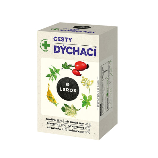901902 Čaj bylinný Dýchací cesty 20 sáčků 30 g   LEROS-1