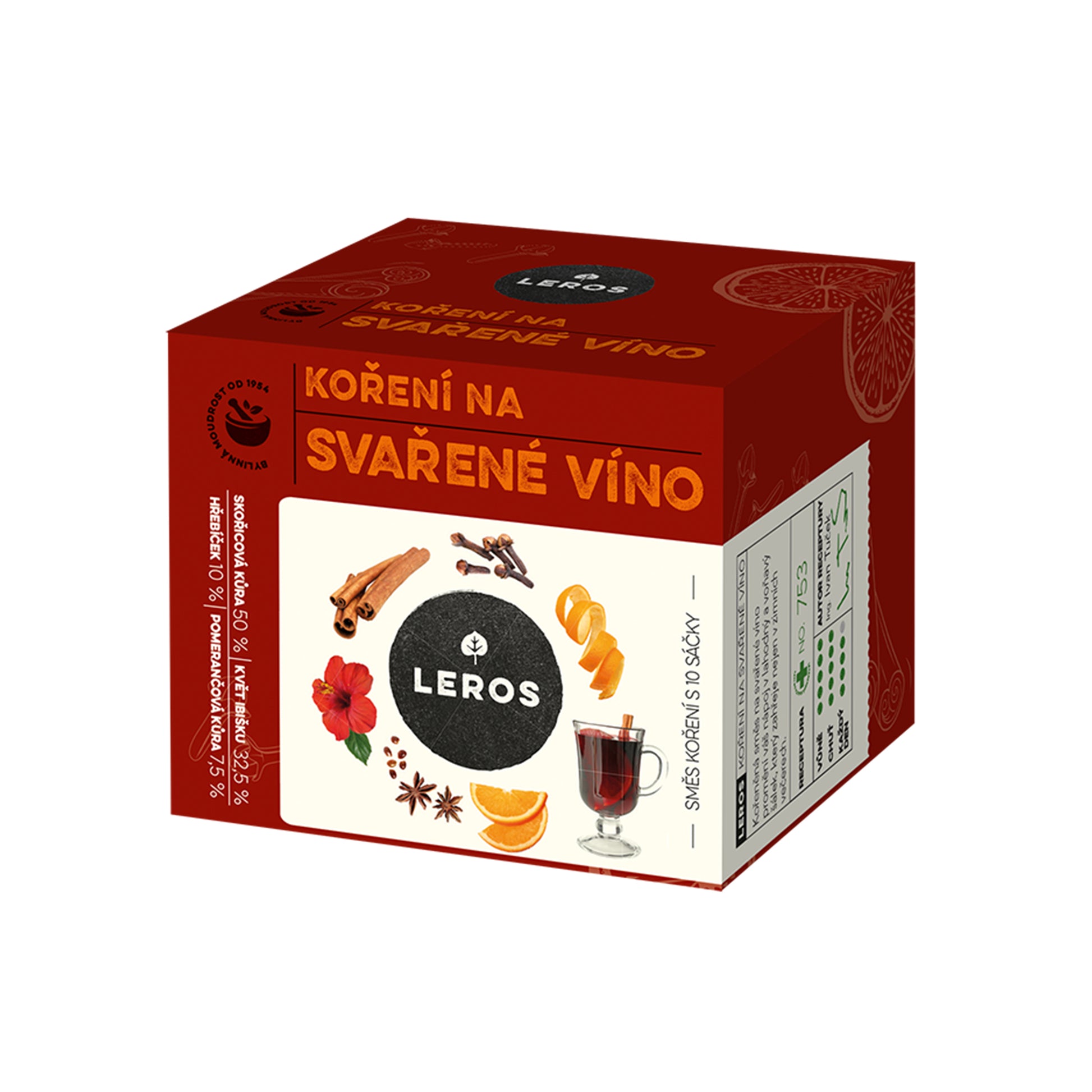 901936 Koření na svařené víno 10 sáčků 2 g   LEROS-1