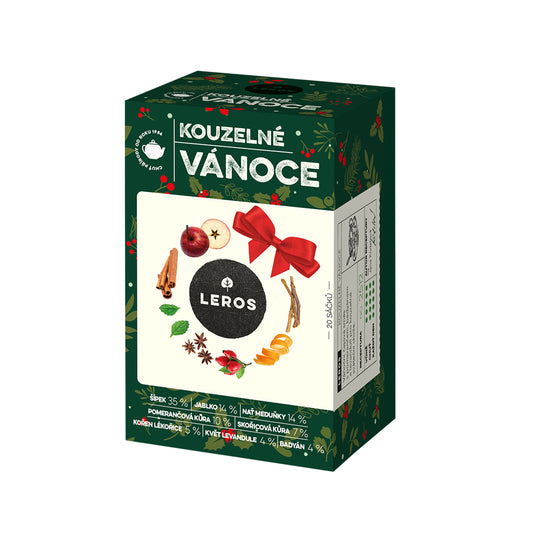 901945 Čaj ovocný aromatizovaný vánoce sáčky 40 g   LEROS-1