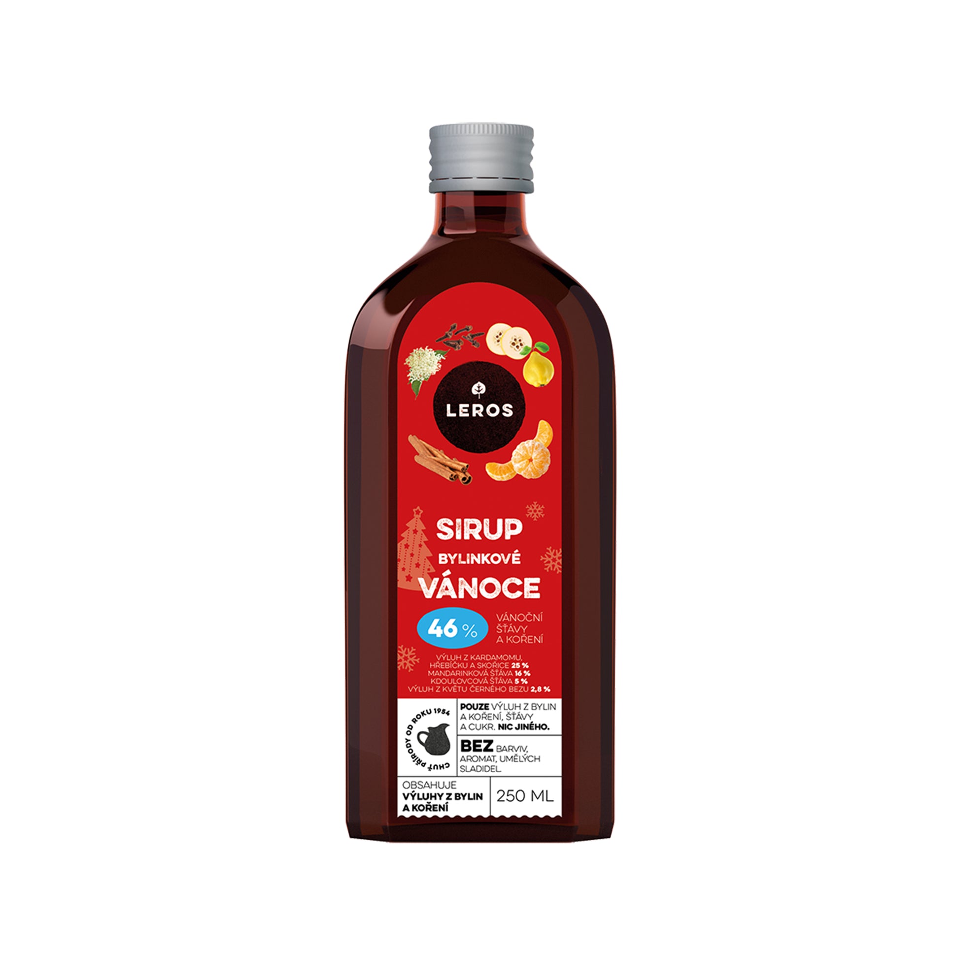 901950 Sirup Bylinkové Vánoce 250 ml   LEROS-1