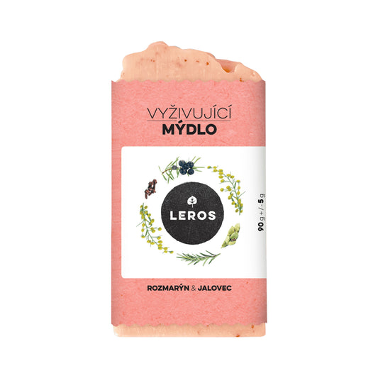 901960 Mýdlo vyživující Rozmarýn & jalovec 90 g   LEROS-1