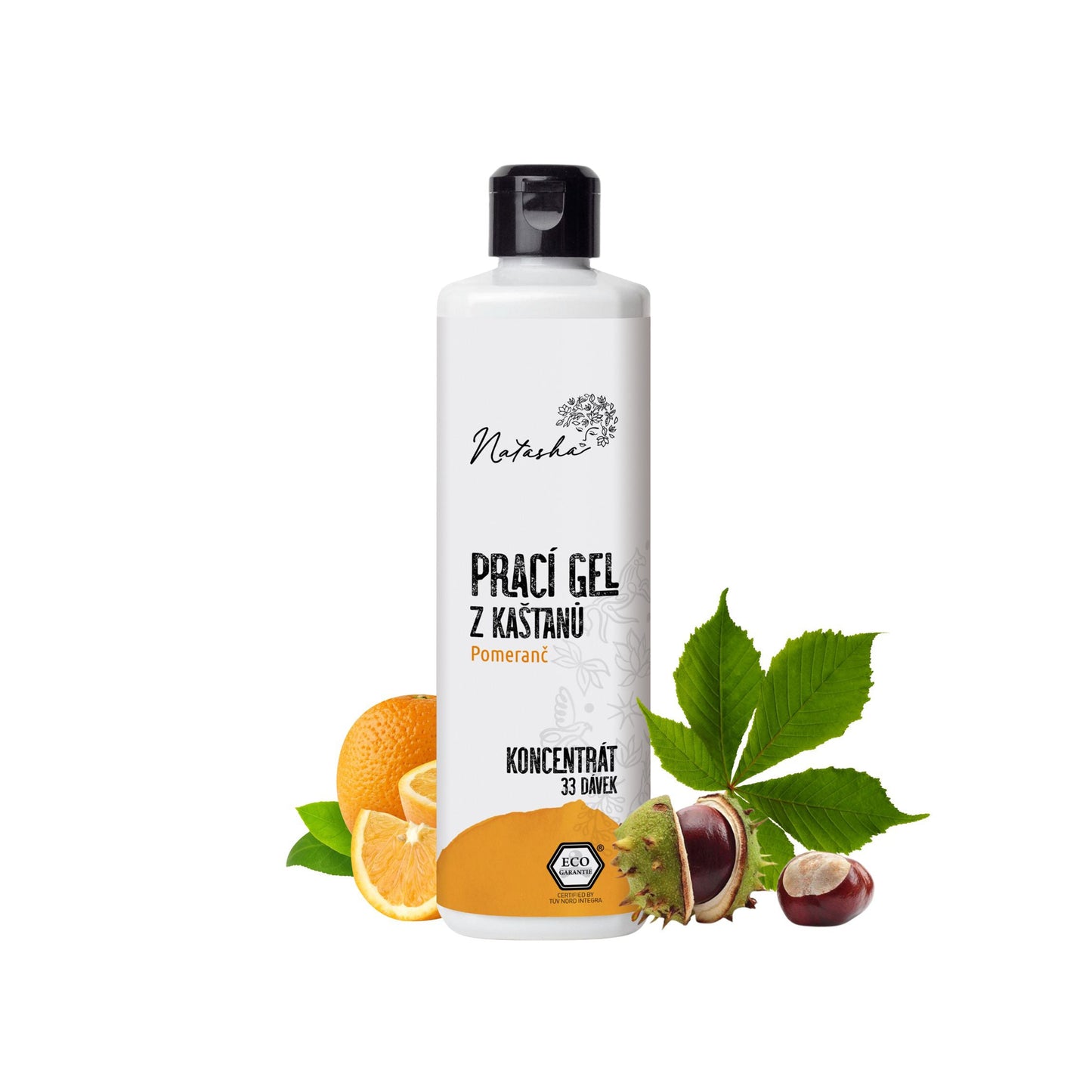 902010 Gel prací z kaštanů Pomeranč - koncentrát 500 ml   NATASHA-1