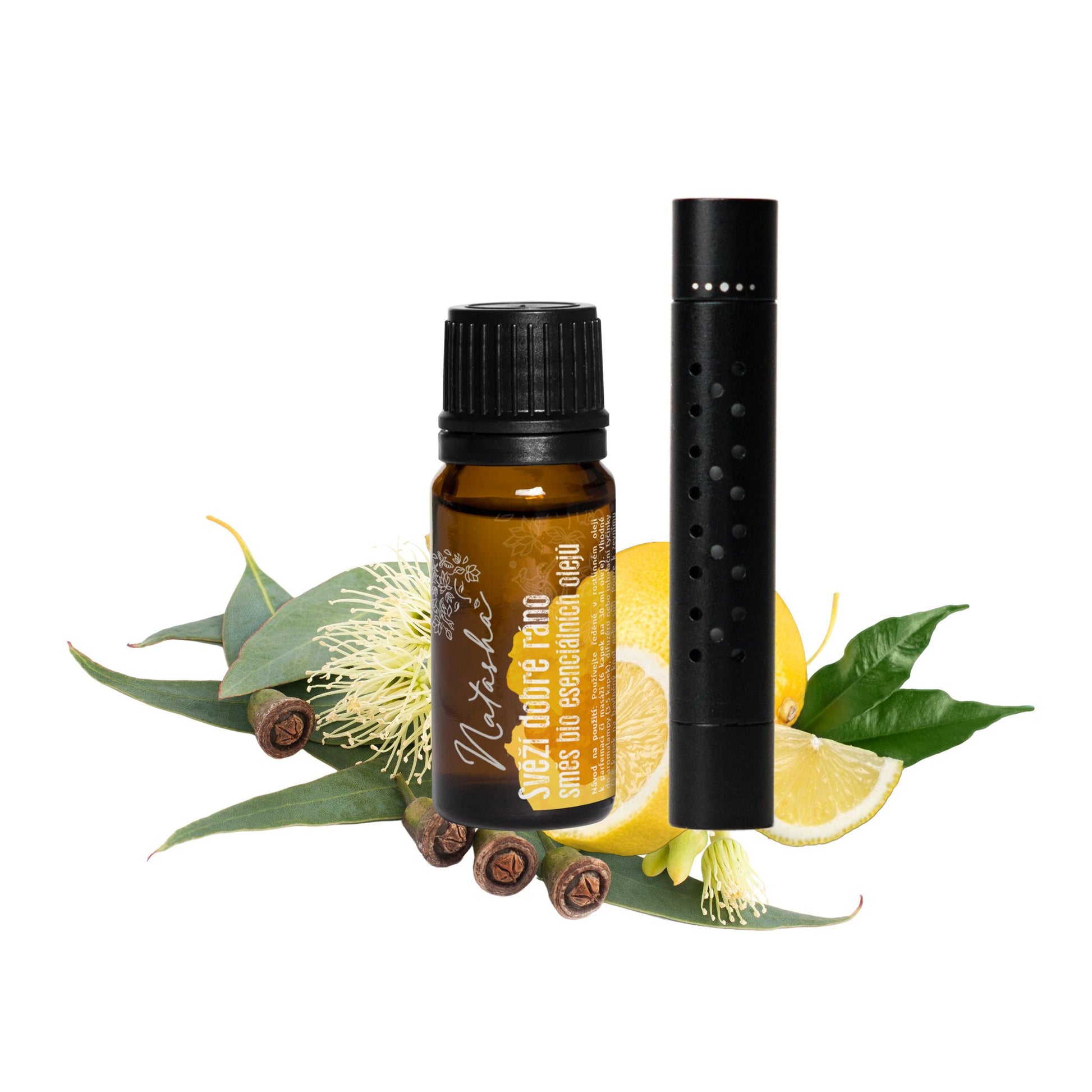 902023 Sada difuzér do auta + olej Svěží dobré ráno   NATASHA-1