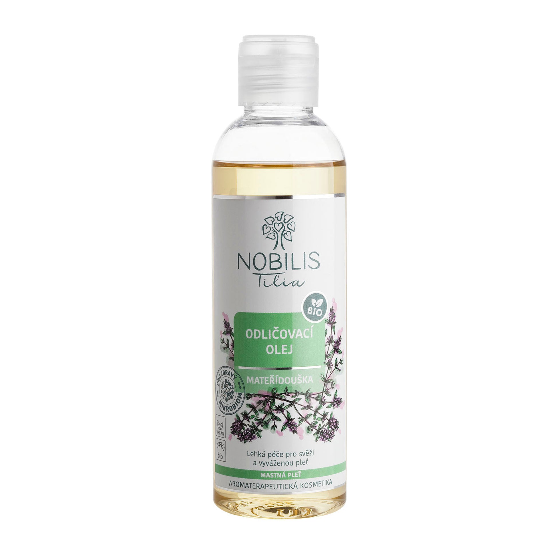 902054 Olej odličovací Mateřídouška 200 ml BIO   NOBILIS TILIA-1