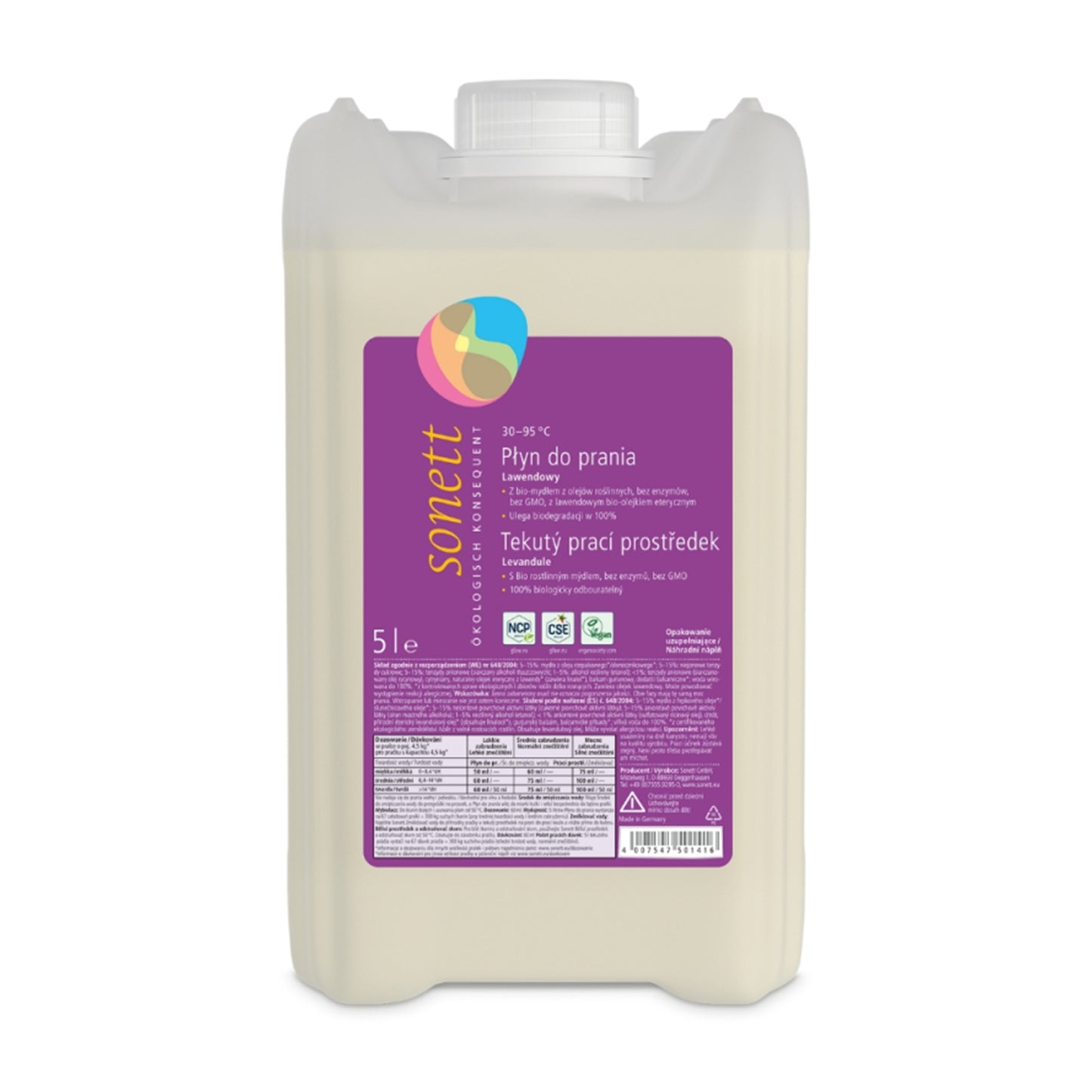 902140 Gel prací tekutý univerzální na bílé i barevné prádlo 5 l   SONETT -1