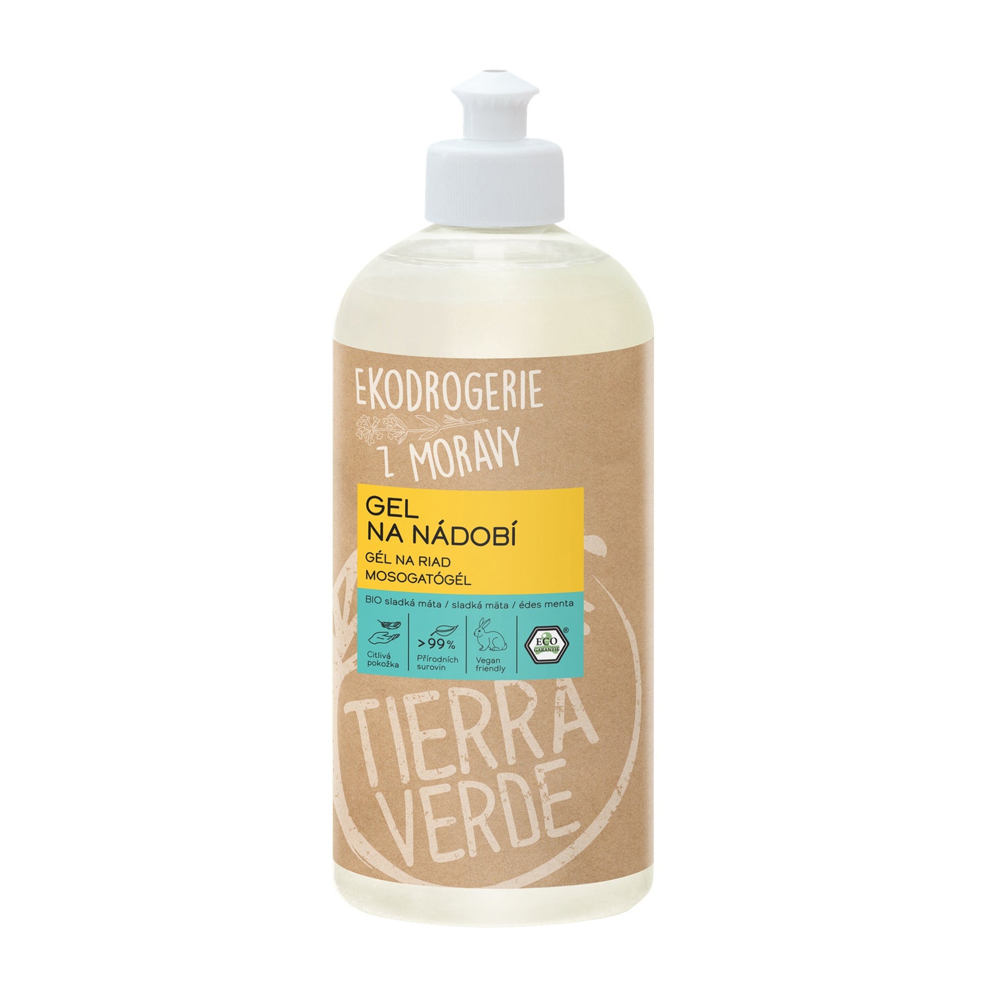 902249 Gel na nádobí sladká máta 500 ml BIO   TIERRA VERDE-1