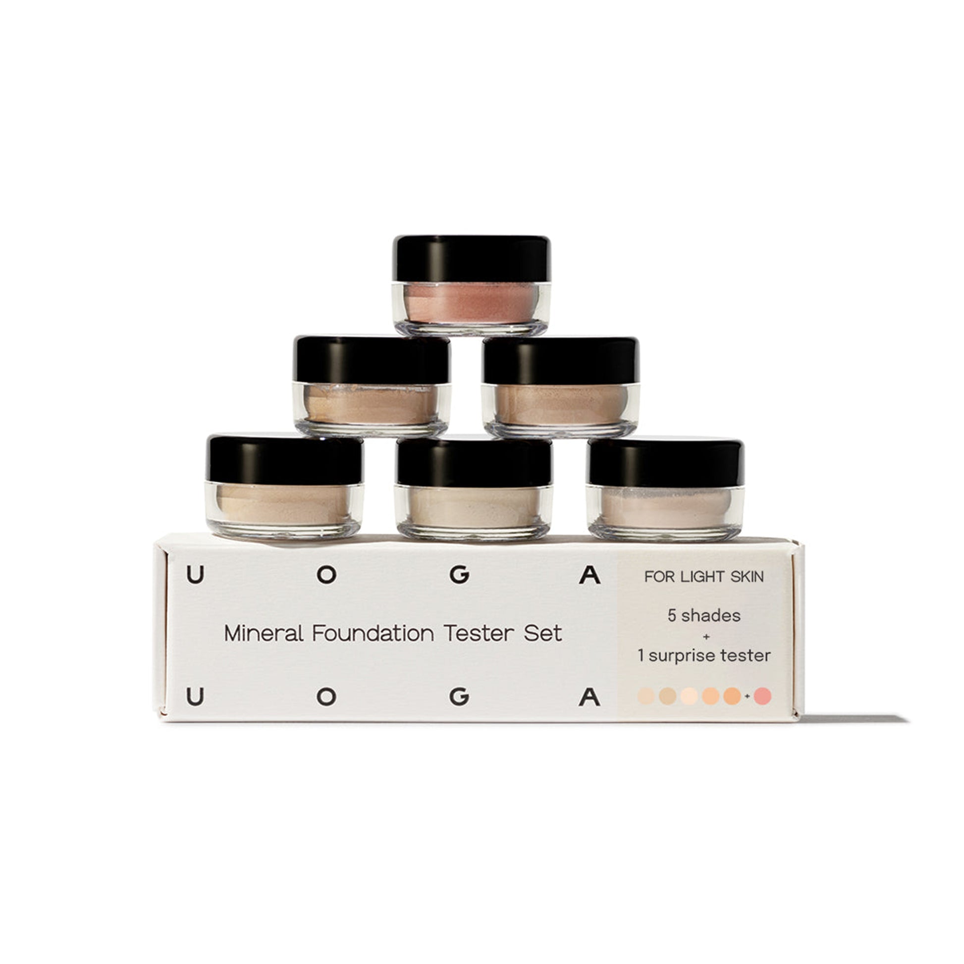 902335 Sada testerů Minerální make-up Light 6 x 0,7 g   UOGA UOGA-1