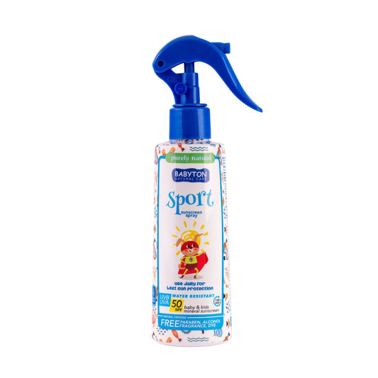 903296 Mléko opalovací ve spreji pro děti SPF 50 SPORT 200 ml   BABYTON