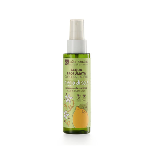 903414 Mlha tělová Body & Hair Mist SunBeam - citron & jasmín 100 ml   LA SAPONARIA