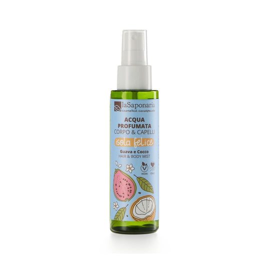 903415 Mlha tělová Body & Hair Mist Happy Island - kokos & kvajáva 100 ml   LA SAPONARIA