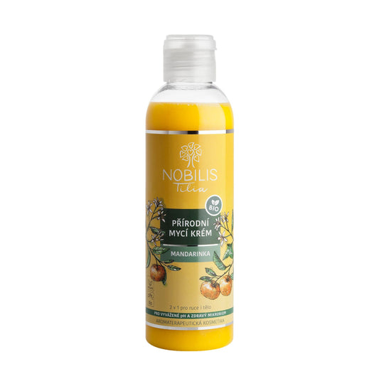 903427 Krém mycí na ruce i tělo Mandarinka 200 ml BIO   NOBILIS TILIA