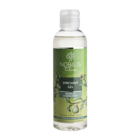 903431 Gel sprchový Bazalka a bergamot 200 ml   NOBILIS TILIA
