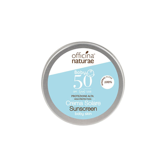 903455 Krém opalovací pro děti a citlivou pokožku SPF 50 v plechové dóze 75 ml   OFFICINA NATURAE