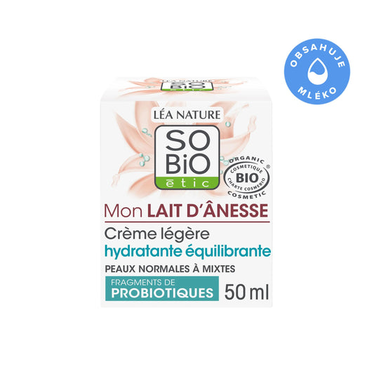 903471 Krém hydratační s oslím mlékem pro normální a smíšenou pleť 50 ml BIO   SO’BiO étic