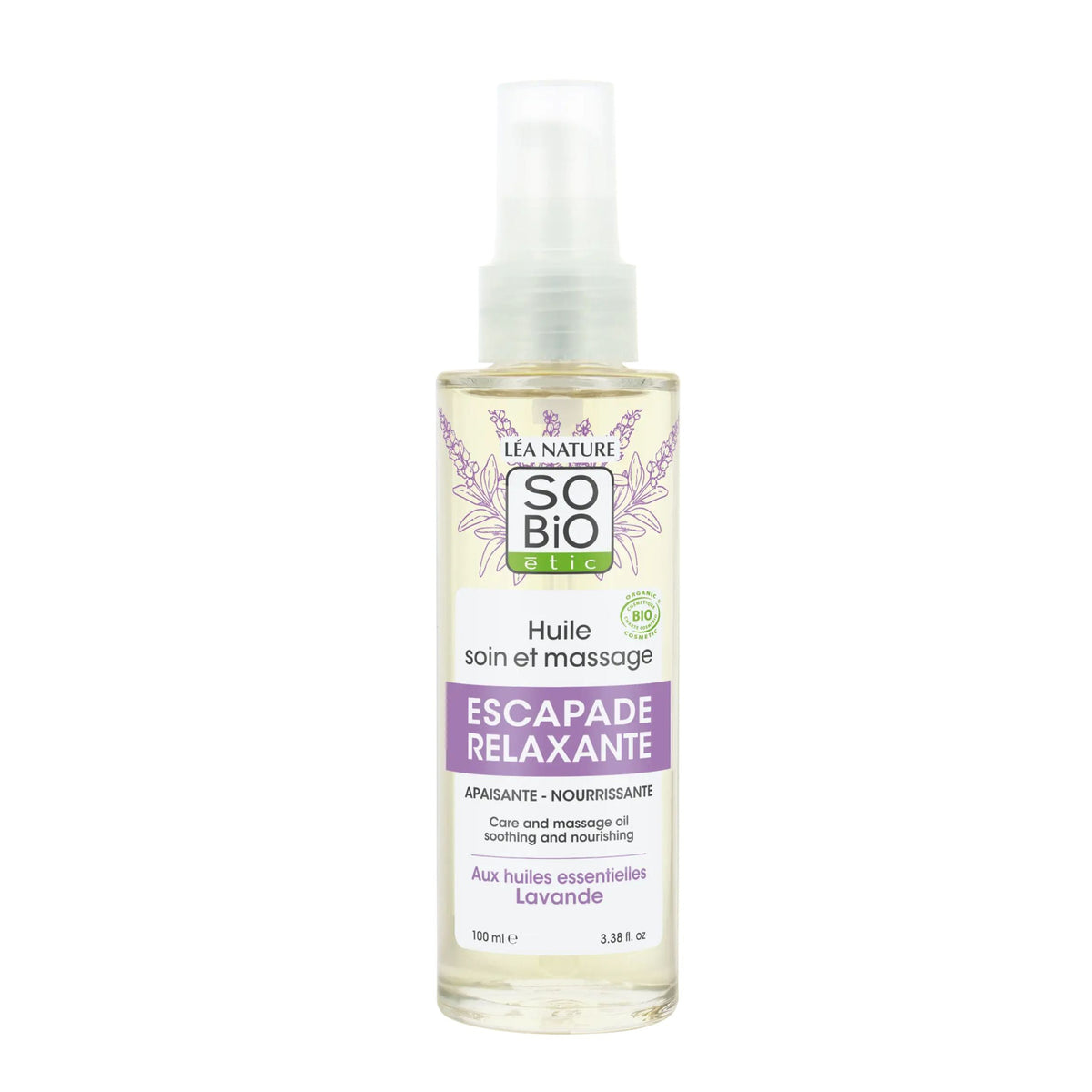 903478 Olej tělový masážní s levandulí 100 ml BIO   SO’BiO étic