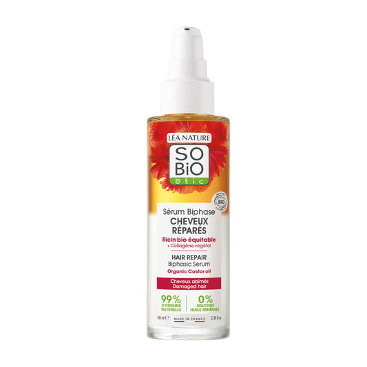 903491 Sérum vlasové dvoufázové pro regeneraci vlasů s rostlinným kolagenem 100 ml BIO   SO’BiO étic