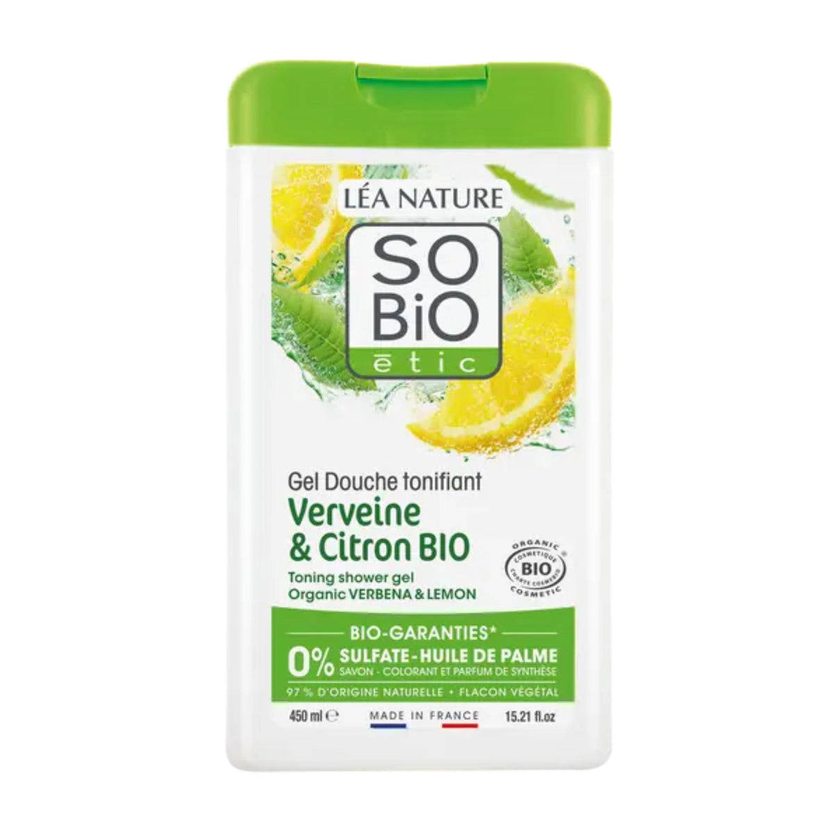 903492 Gel sprchový s verbenou a citronem 450 ml BIO   SO’BiO étic