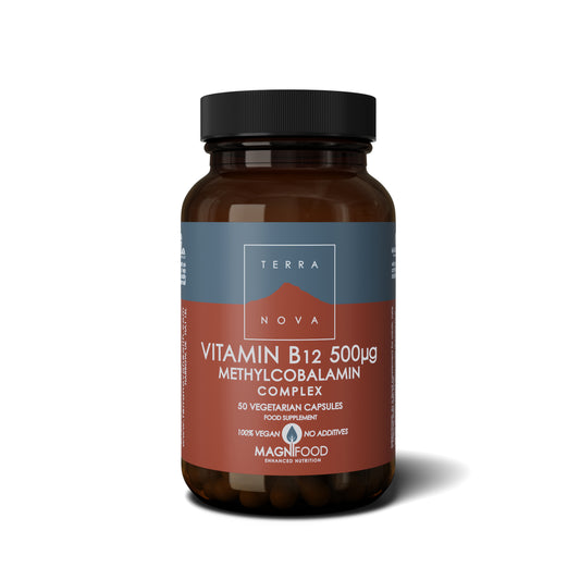 903728 Vitamin B12 (Methycobalamin) 500 ug Complex 50 kapslí   TERRANOVA HEALTH