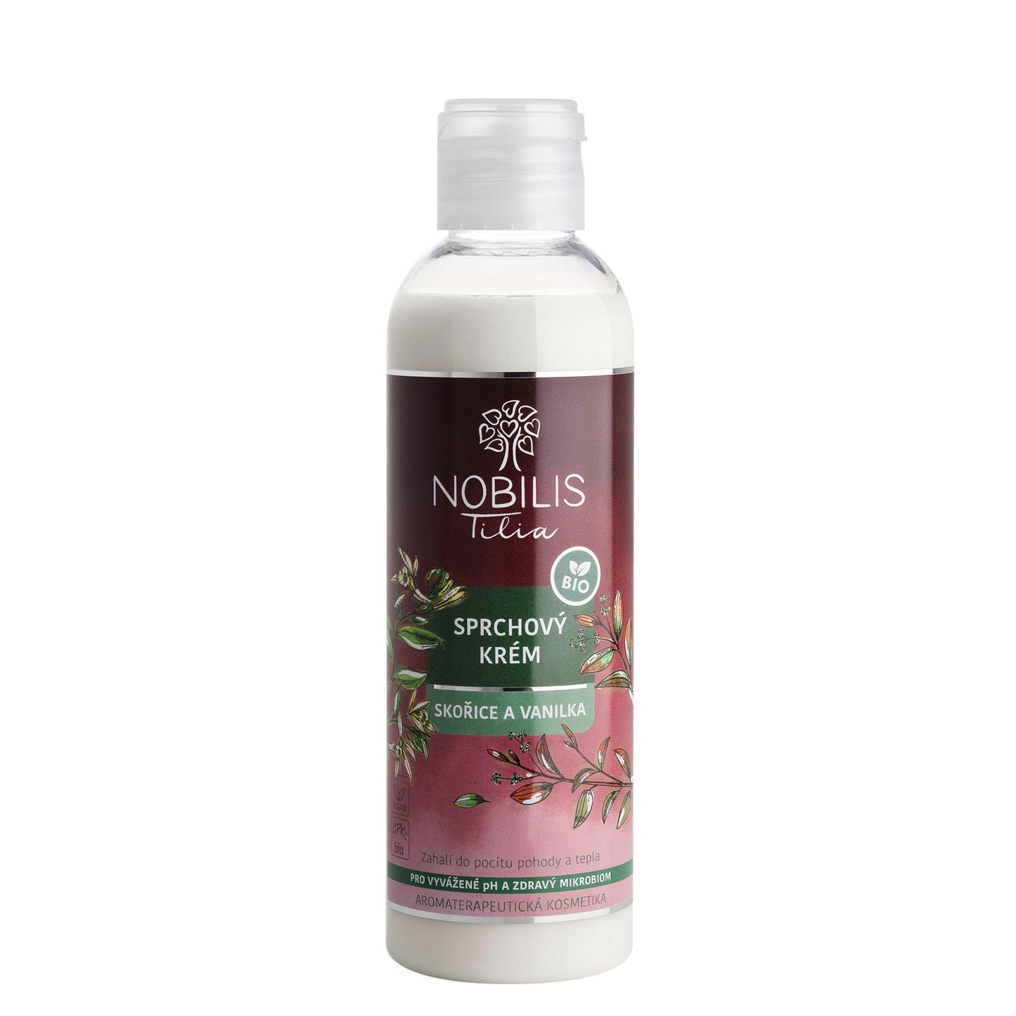 903834 Krém sprchový Skořice a vanilka 200 ml   NOBILIS TILIA-1