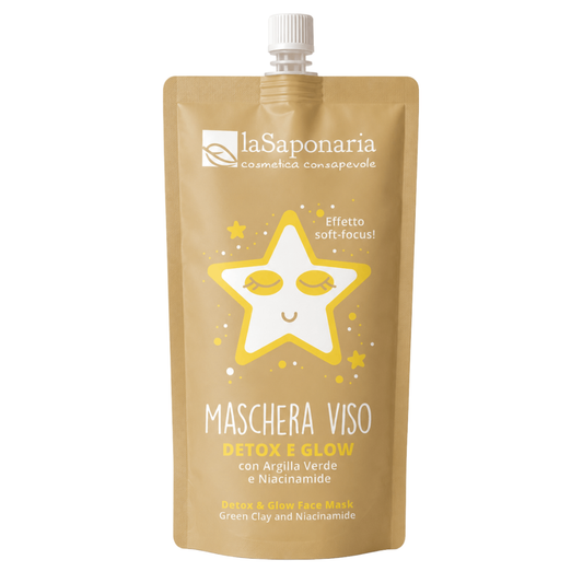 903875 Maska pleťová Detox & Glow - Vánoční edice 30 ml   LA SAPONARIA-1