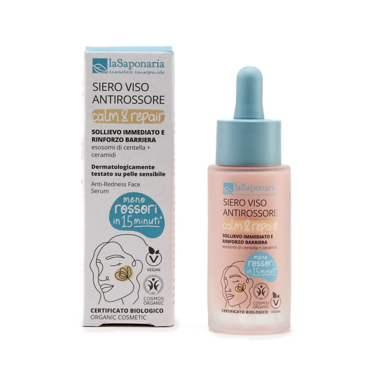 903937 Sérum zklidňující proti začervenání pleti Calm & Repair 30 ml BIO   LA SAPONARIA-1