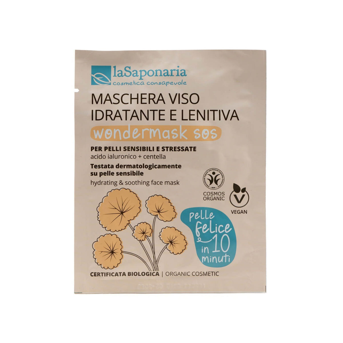 903939 Maska plátýnková Wondermask SOS pro suchou a citlivou pleť 15 ml BIO   LA SAPONARIA-1