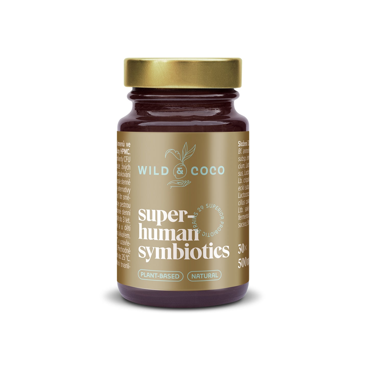 913115 Kapsle probiotika Superhuman symbiotics 2.0 30 ks   WILD & COCO-1