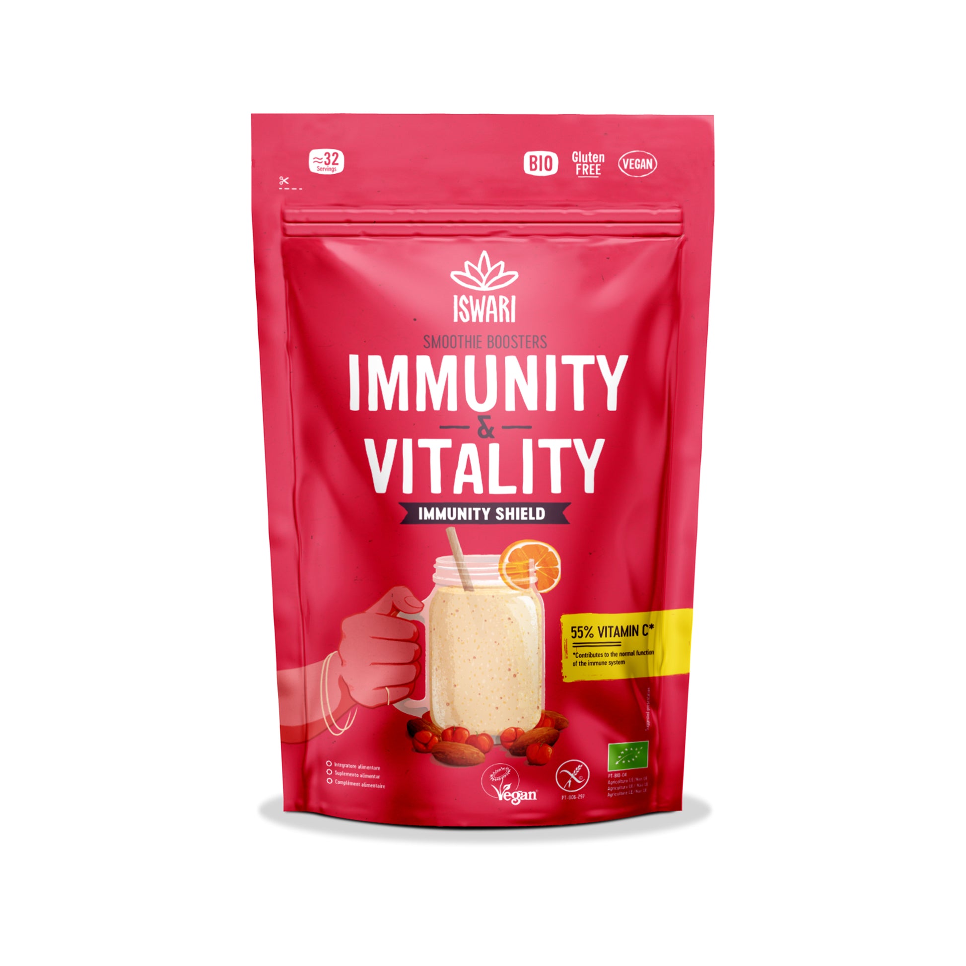 913129 Smoothie booster immunity & vitallity 100 g BIO   ISWARI 
-1