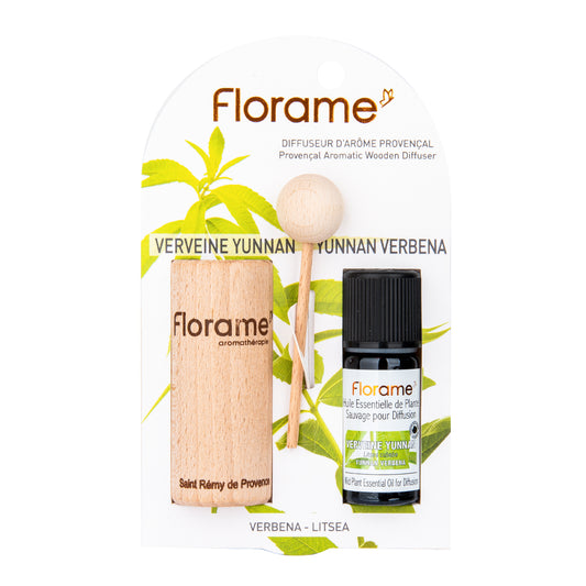 932065 Difuzér provensálský dřevěný + éterický olej Verbena 10 ml BIO   FLORAME-1