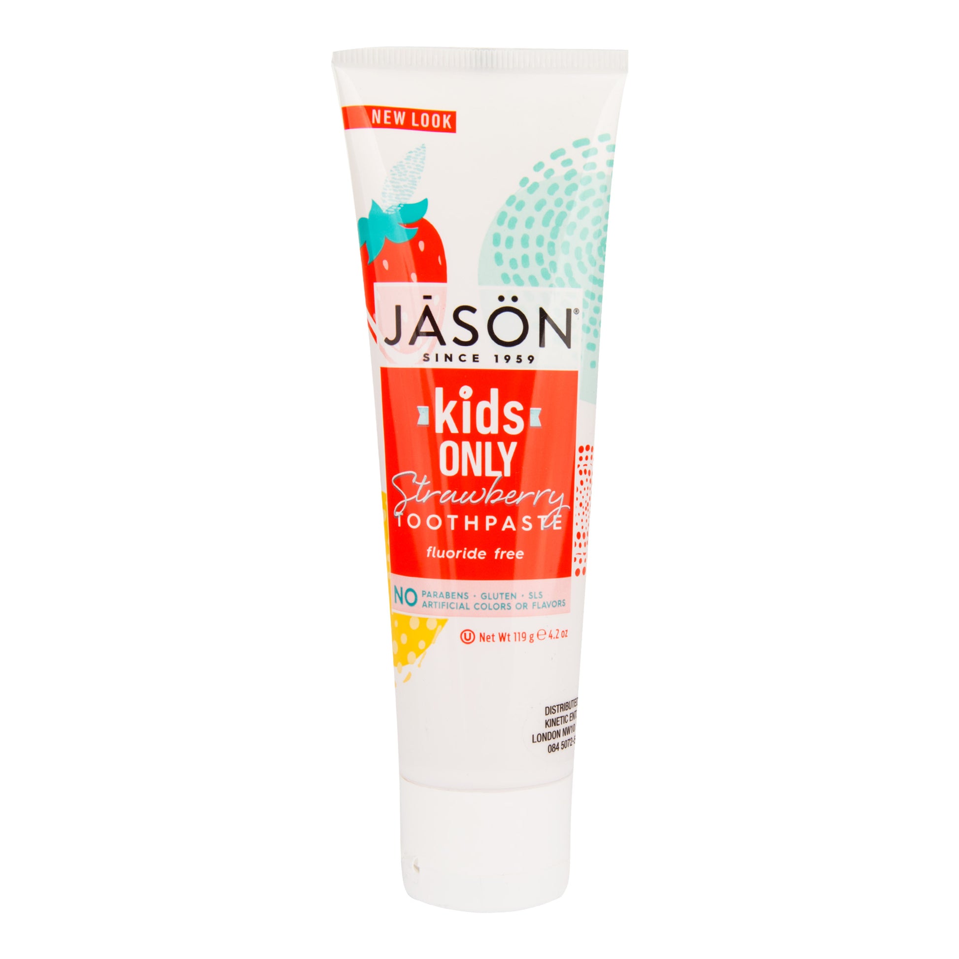 940007 Kids Only  Zubní pasta pro děti jahoda 119 g   JASON-1