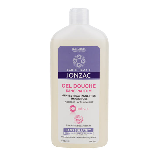 942349 Gel sprchový neparfemovaný pro citlivou pleť REACTIVE 500 ml BIO   JONZAC-1