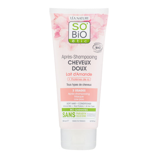 942351 Kondicionér vlasový s mandlovým mlékem a rýžovými proteiny 200 ml BIO   SO´BIO éthic-1