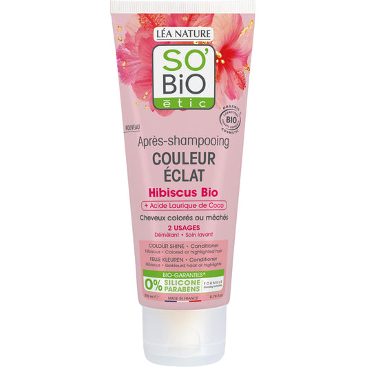 942382 Kondicionér pro barvené a melírované vlasy s ibiškem 200 ml BIO   SO’BiO étic-1
