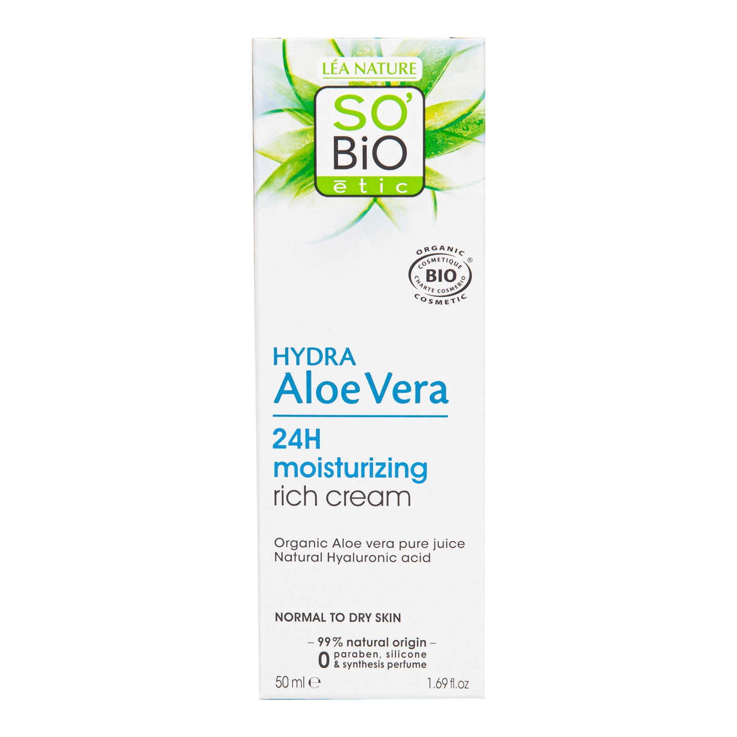 943403 Krém bohatě hydratující denní Aloe vera 50 ml BIO   SO’BiO étic-4