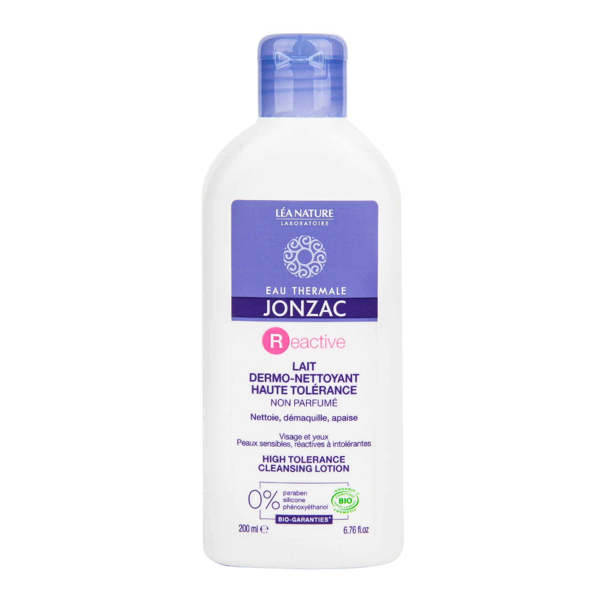 943423 Mléko dermo-čisticí pro intolerantní a reaktivní pleť REACTIVE 200 ml BIO   JONZAC-2