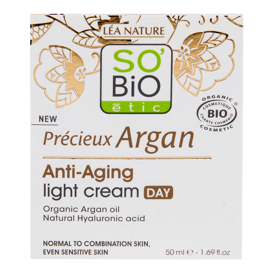 943747 Krém denní lehký pro normální až smíšenou pleť 50 ml BIO Anti-age Precieux Argan   SO´BIO-1