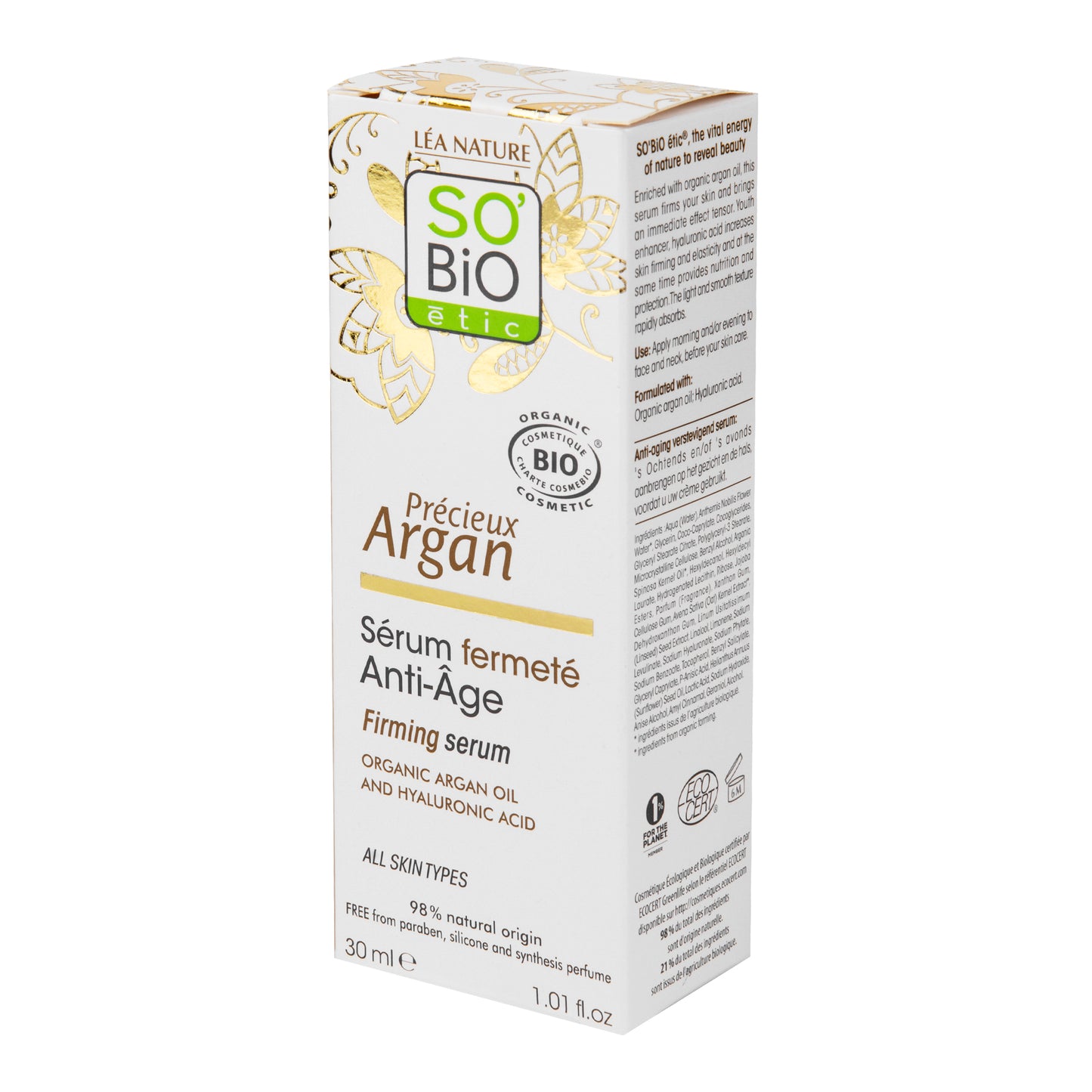 943751 Sérum zpevňující 30 ml BIO Anti-Age Precieux Argan   SO´BIO étic-1